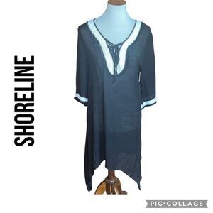 Divas Limited Black Summer Cover Up Loungewear Size Small-NWT